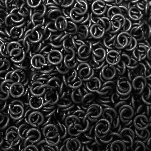 18swg Black Titanium Jumprings Whitney Maille Chainmaille Artistry