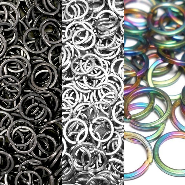 100 Hypoallergenic Solid Titanium Jump Rings in 12, 14, 16, 18, 20 or –  Creating Unkamen