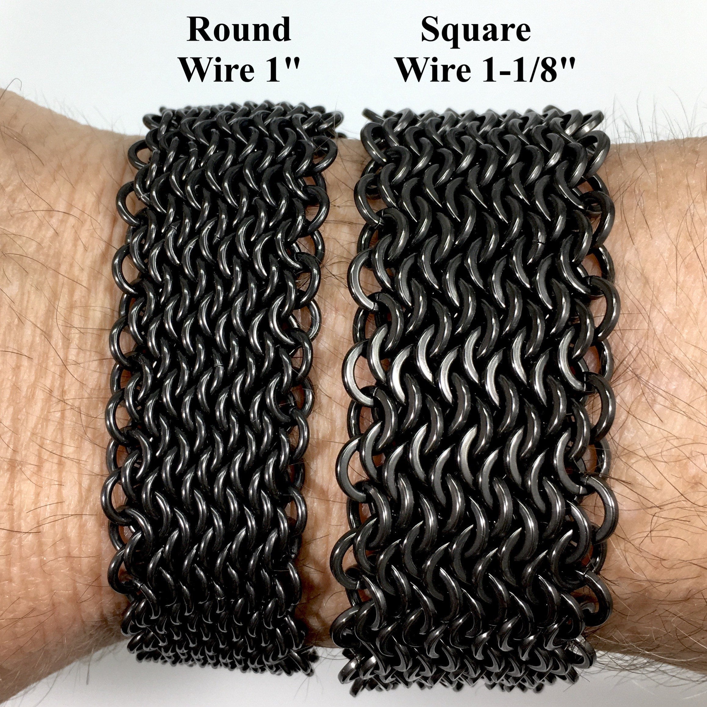 Argentium Flat Hook & Eye Clasp - Weave Got Maille